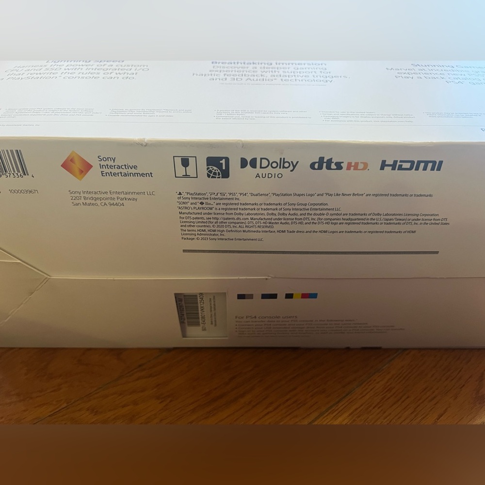 New Item! Sealed Box! Sony PS5 Console - Black and White 1TB CFI-2015 - Picture 16 of 16